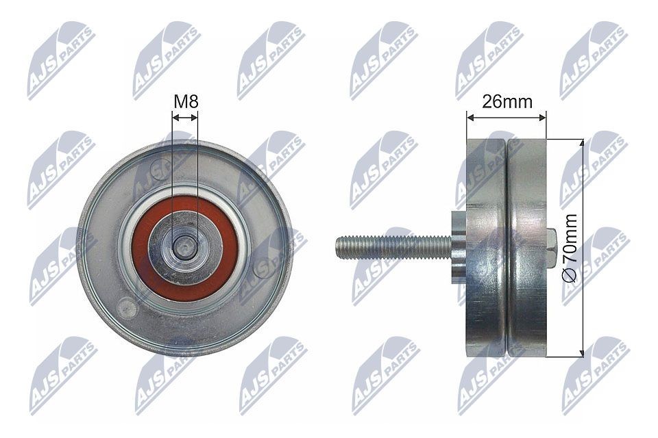 NTY Deflection / Guide Pulley, v-belt Article number: RNK-MZ-014 cheaply