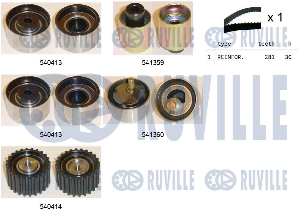RUVILLE Kit de distribution UGS: 550198 à bon prix