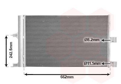 VAN WEZEL Air conditioning condenser Article number: 69015703 cheaply