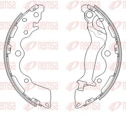 REMSA Brake Shoe Set Article number: 4492.00 cheaply