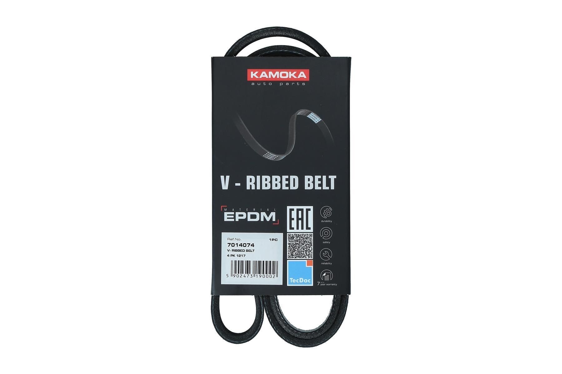 KAMOKA Serpentine belt Article number: 7014074 cheaply