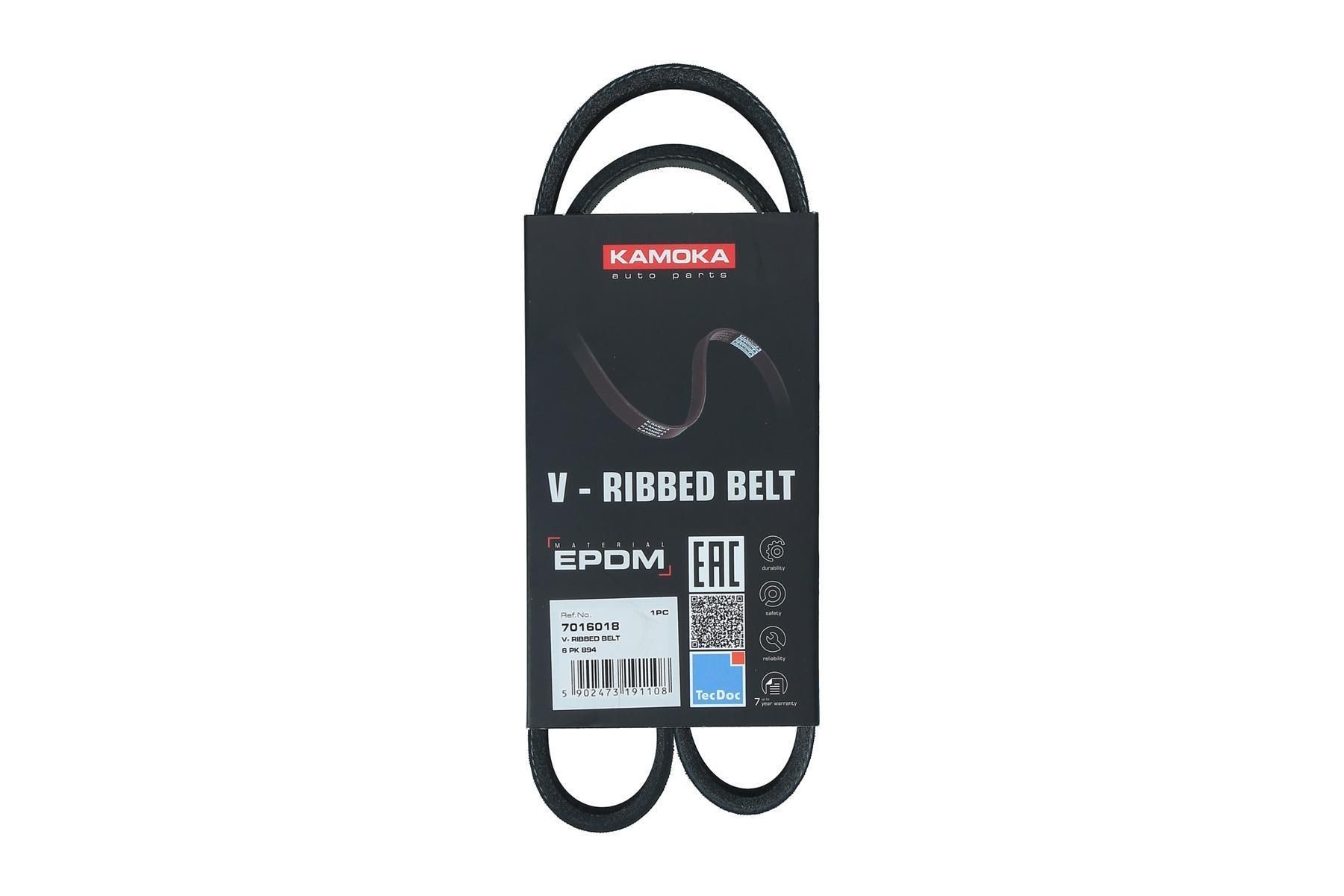 KAMOKA Serpentine belt Article number: 7016018 cheaply