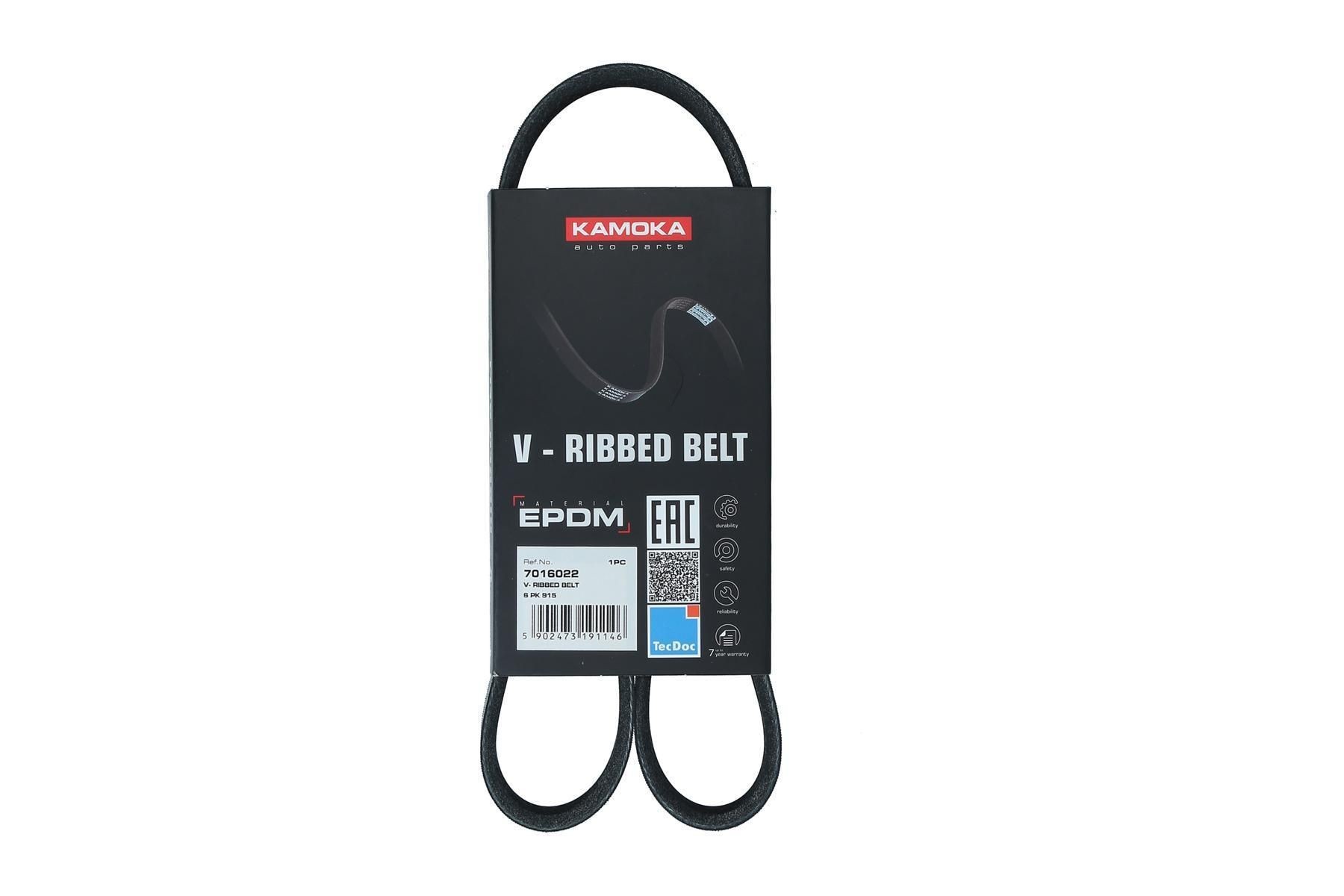 KAMOKA Serpentine belt Article number: 7016022 cheaply