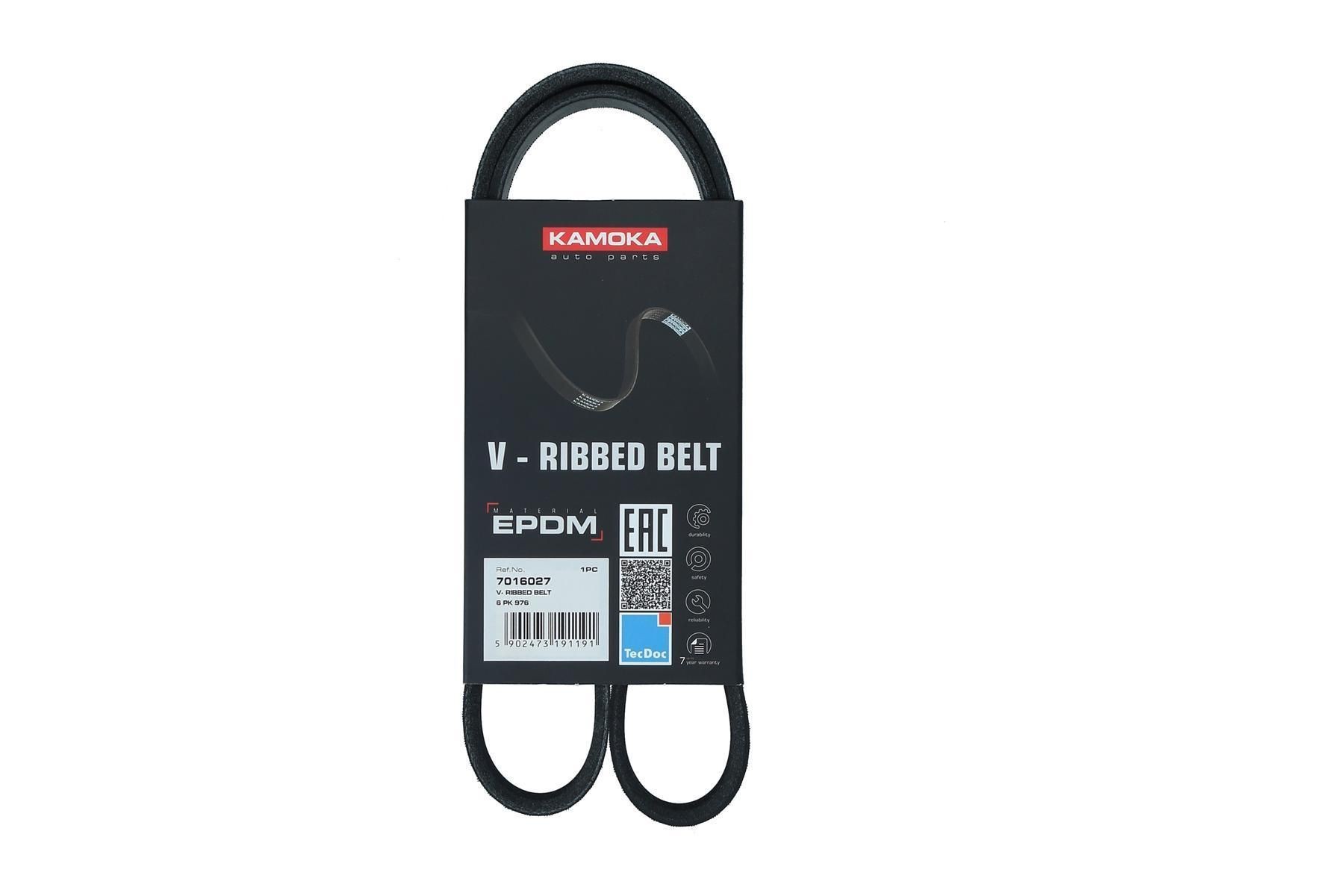 KAMOKA Serpentine belt Article number: 7016027 cheaply