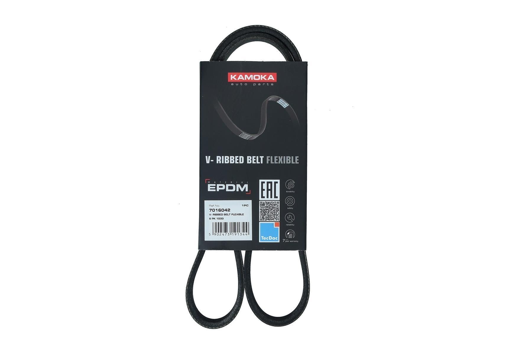 KAMOKA Serpentine belt Article number: 7016042 cheaply