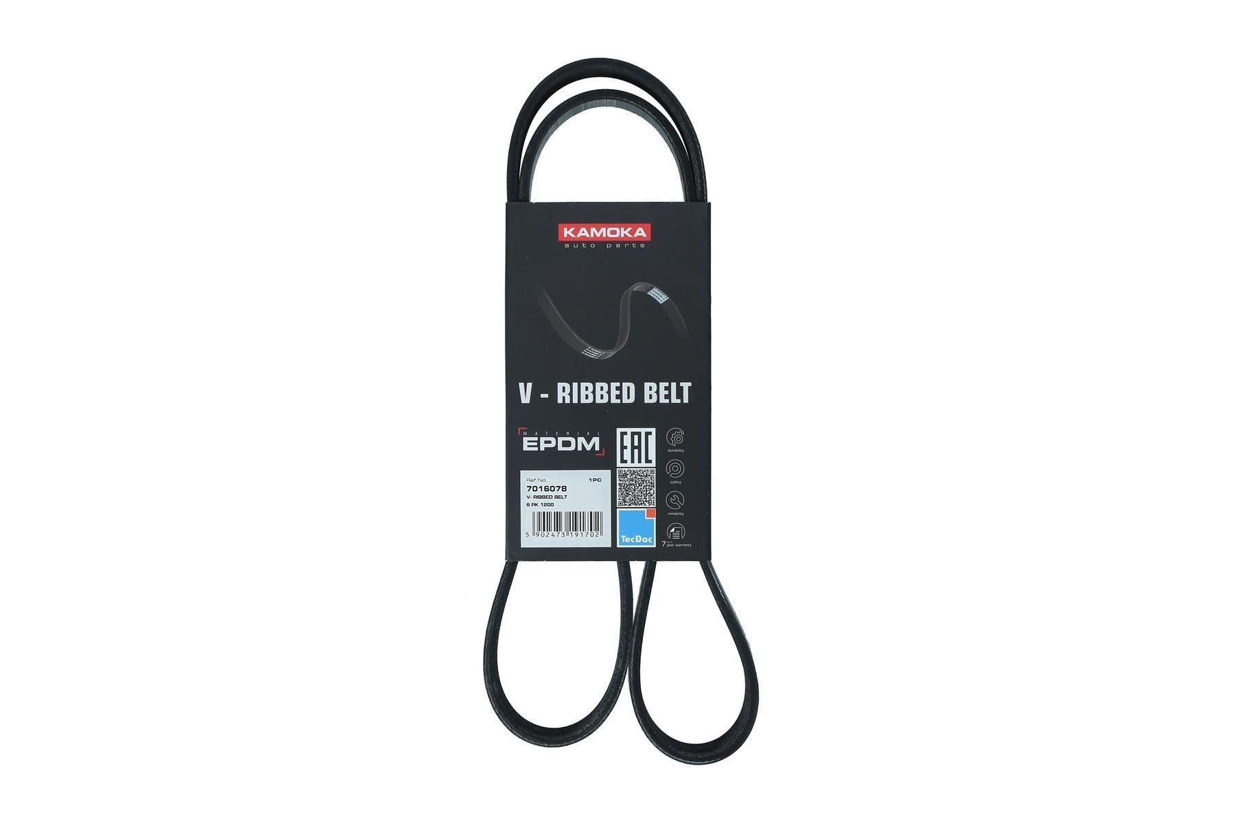 KAMOKA Serpentine belt Article number: 7016078 cheaply