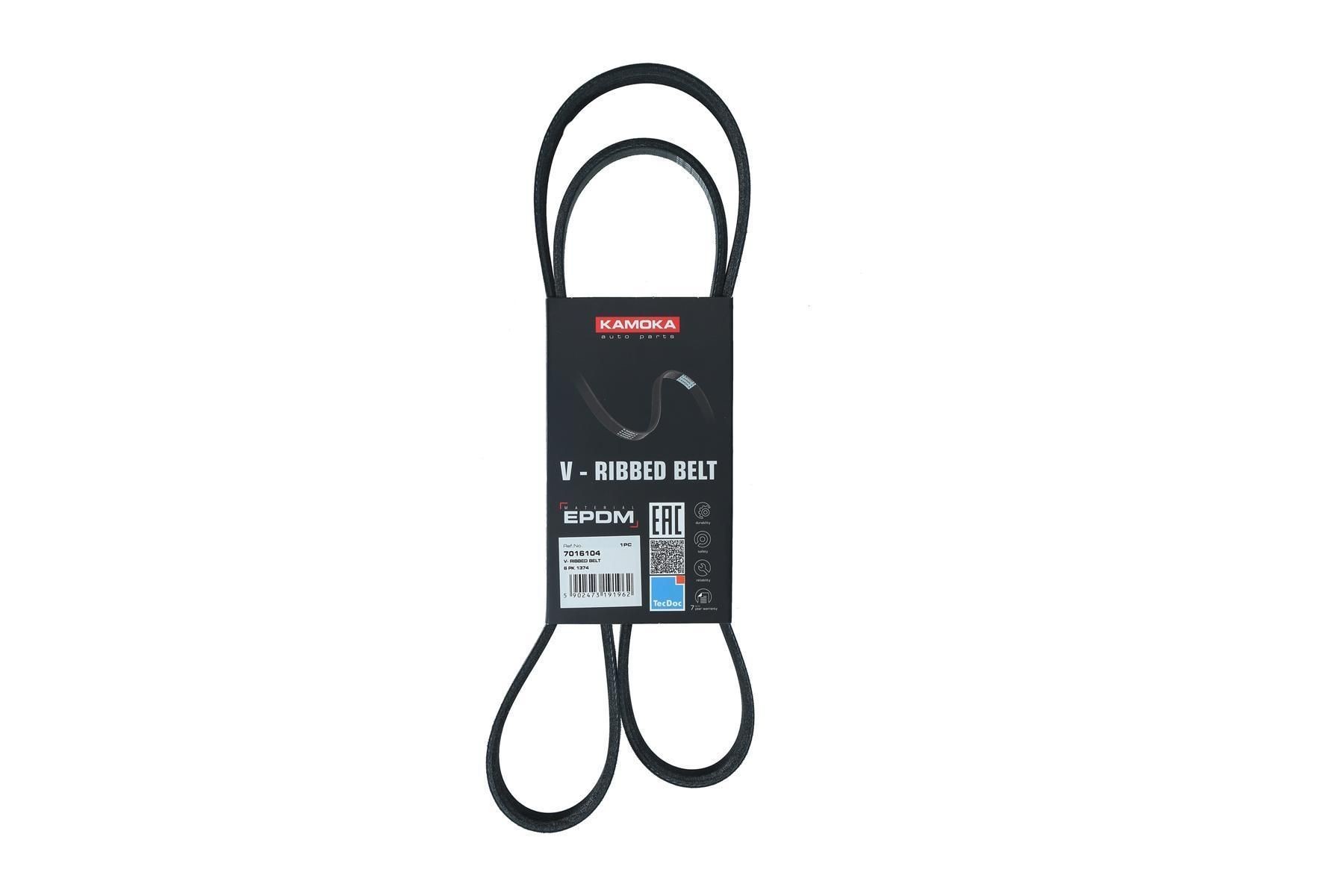 KAMOKA Serpentine belt Article number: 7016104 cheaply