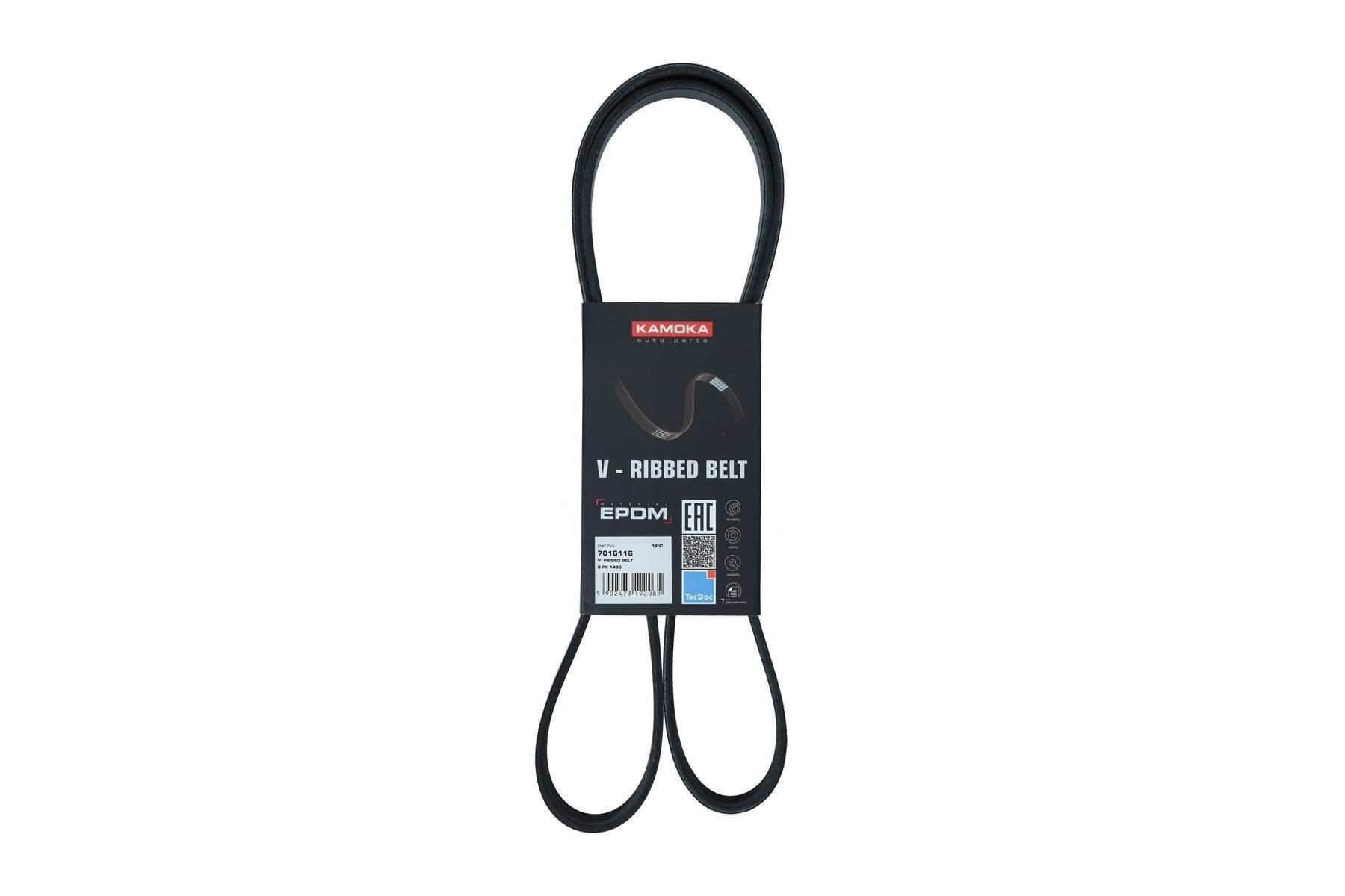 KAMOKA Serpentine belt Article number: 7016116 cheaply