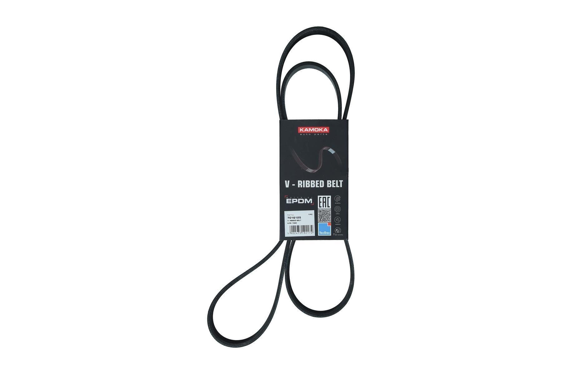 KAMOKA Serpentine belt Article number: 7016125 cheaply