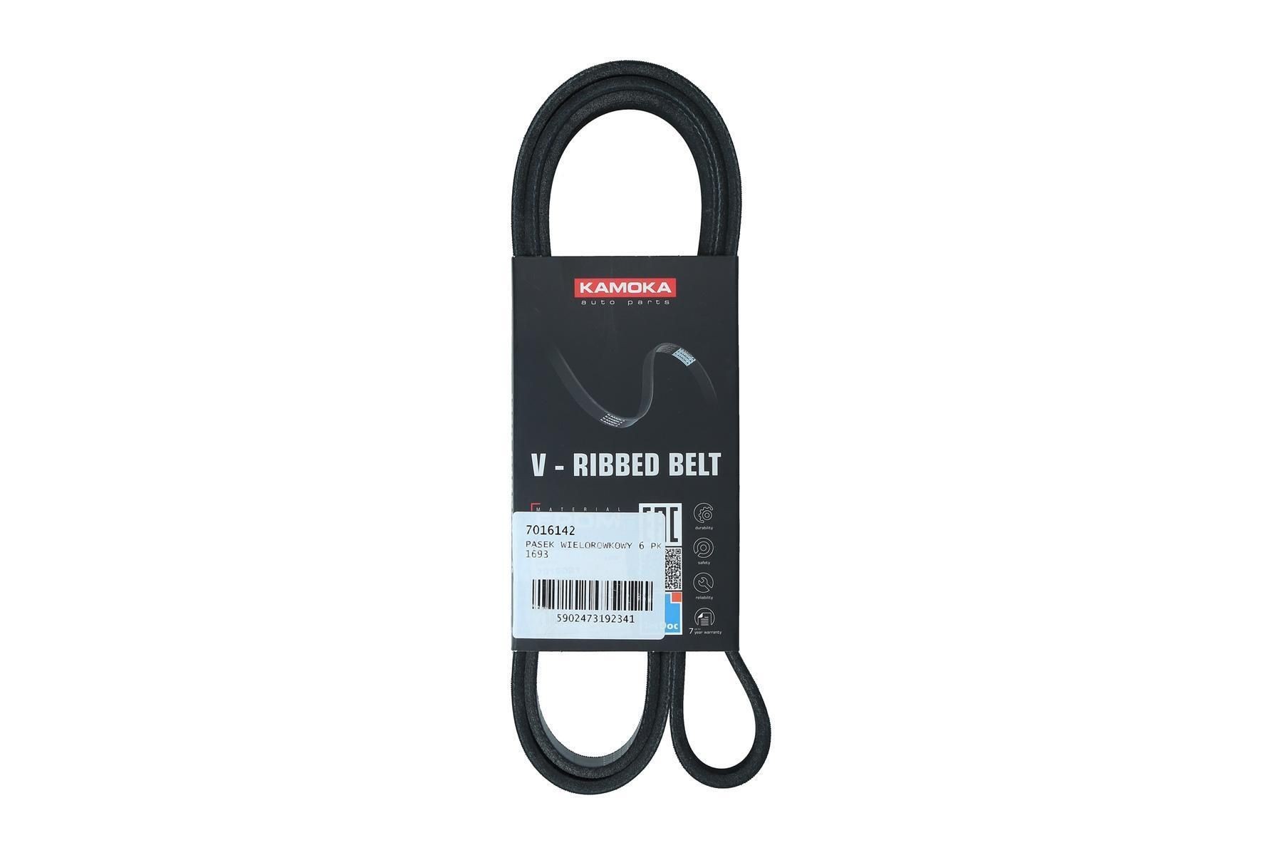 KAMOKA Serpentine belt Article number: 7016142 cheaply