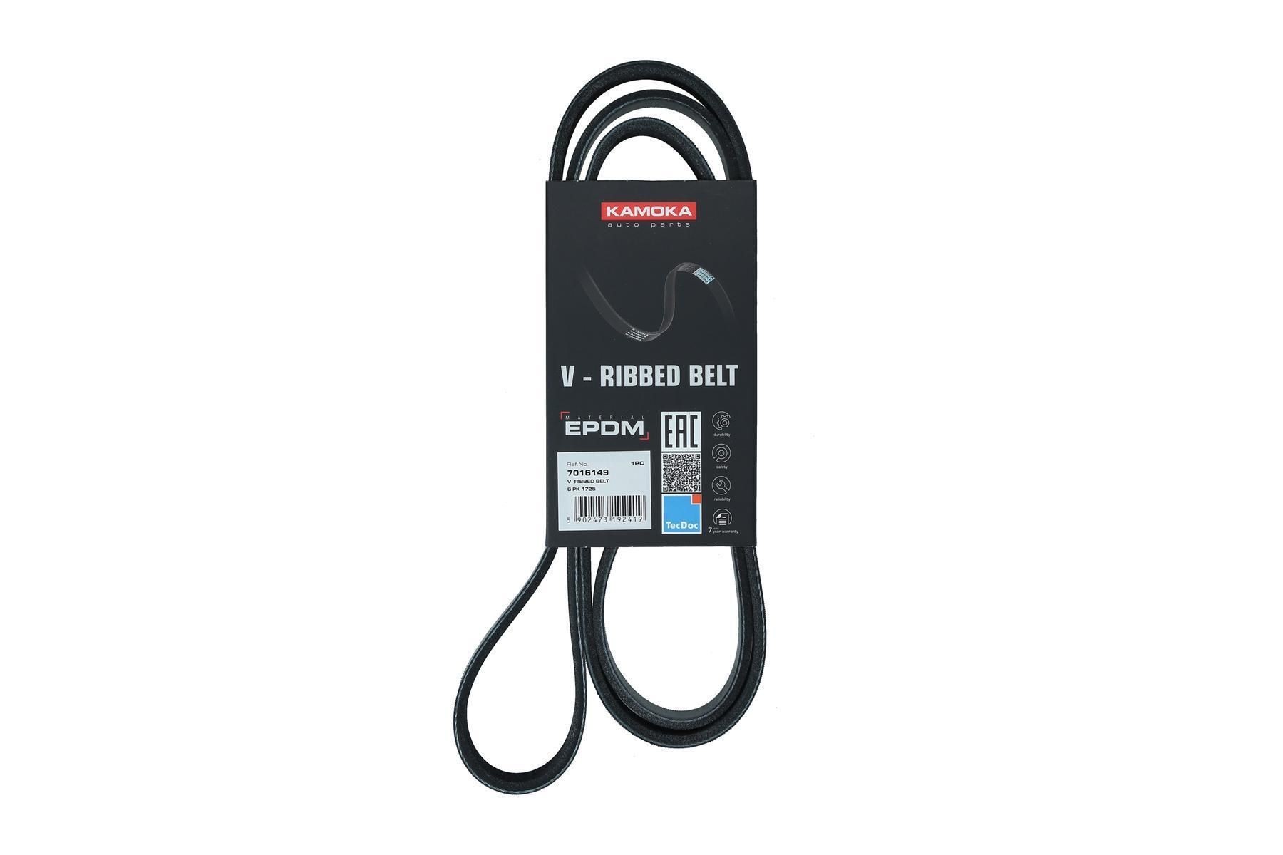 KAMOKA Serpentine belt Article number: 7016149 cheaply