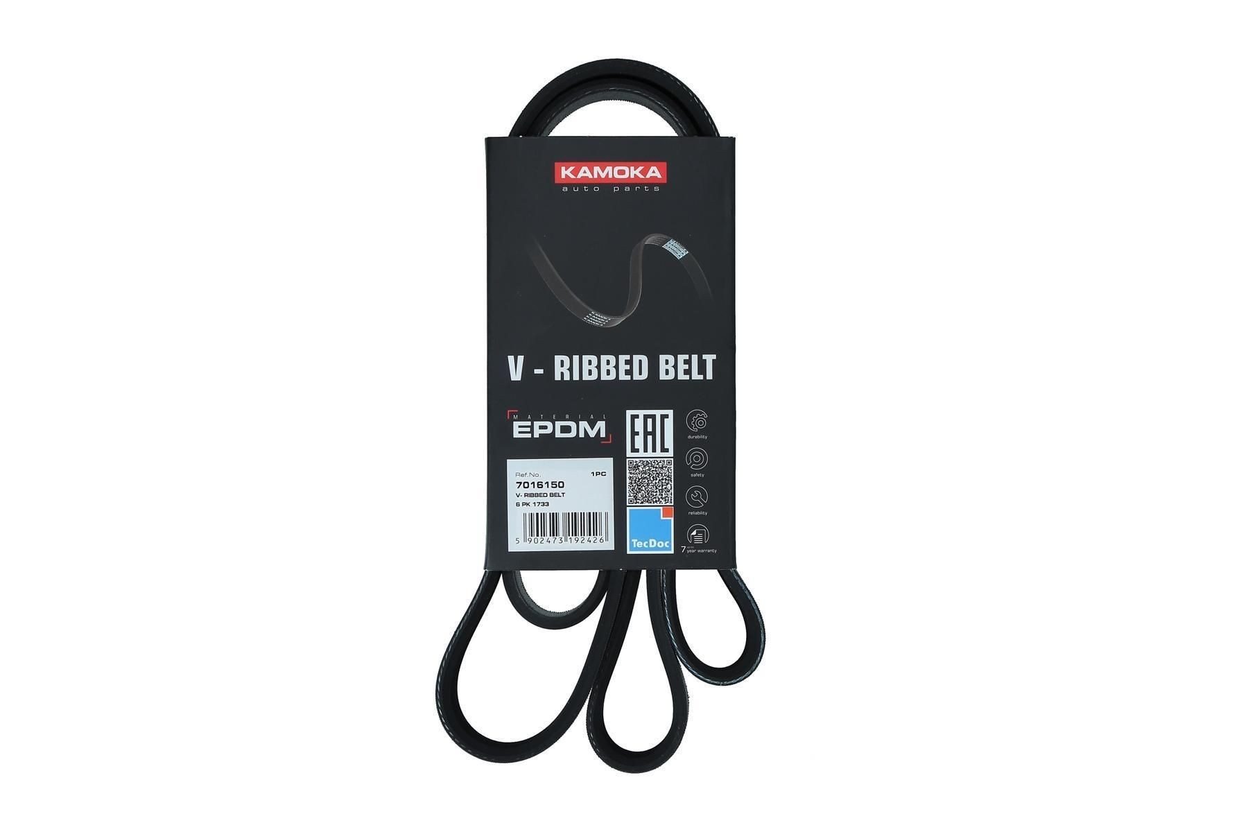 KAMOKA Serpentine belt Article number: 7016150 cheaply
