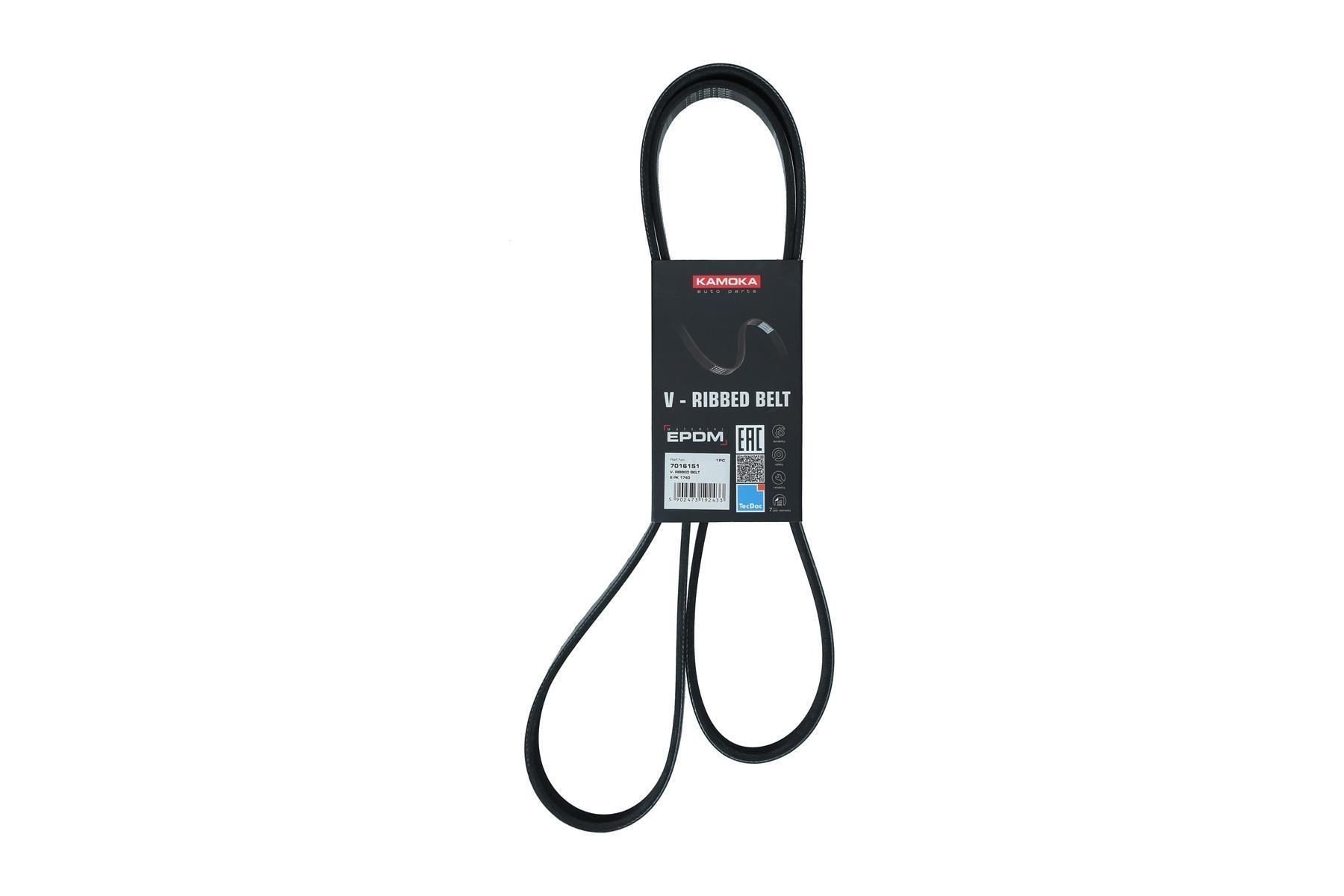 KAMOKA Serpentine belt Article number: 7016151 cheaply