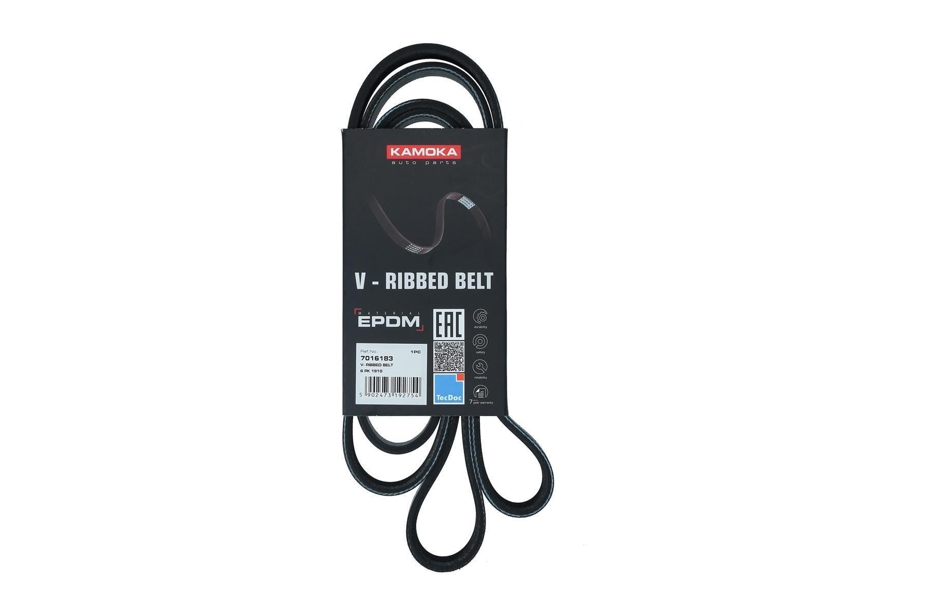 KAMOKA Serpentine belt Article number: 7016183 cheaply