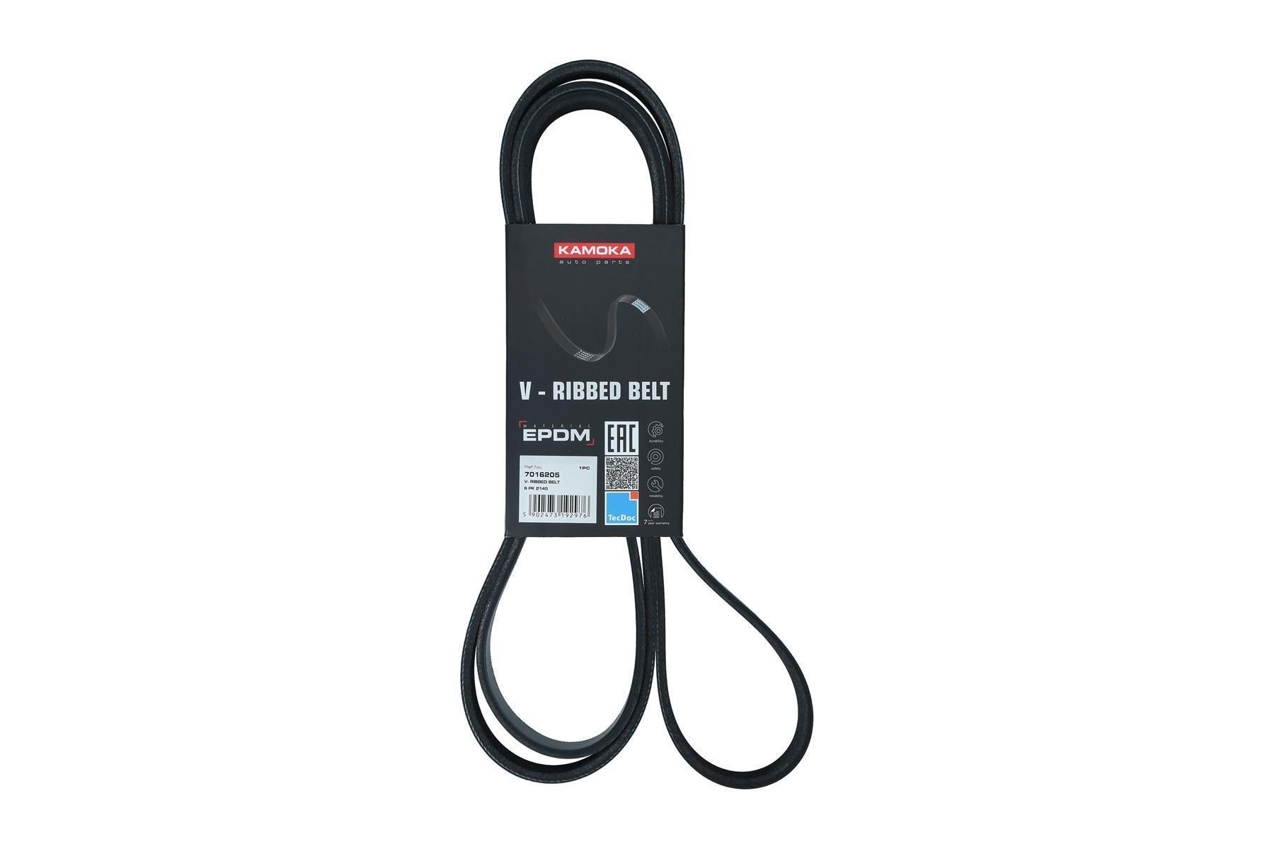 KAMOKA Serpentine belt Article number: 7016205 cheaply