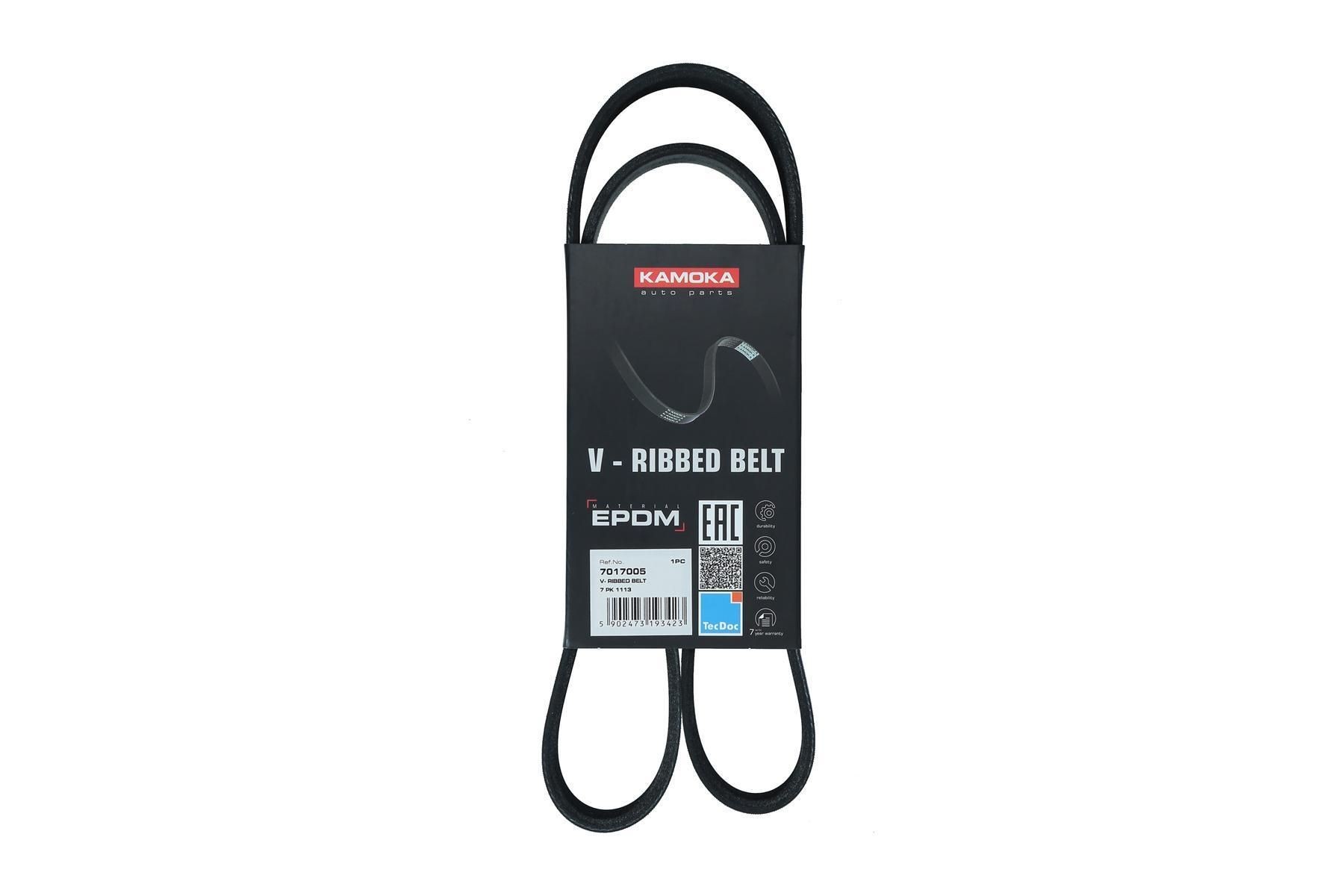 KAMOKA Serpentine belt Article number: 7017005 cheaply