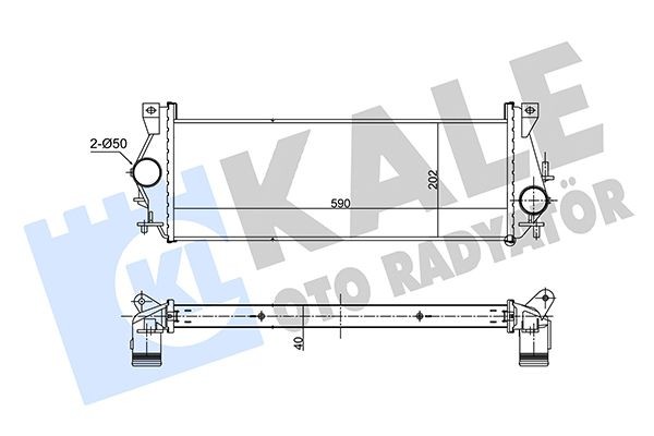 KALE OTO RADYATOR Intercooler Article number: 357350 cheaply