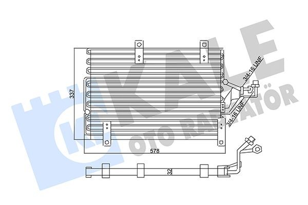 KALE OTO RADYATOR Air conditioning condenser Article number: 357915 cheaply