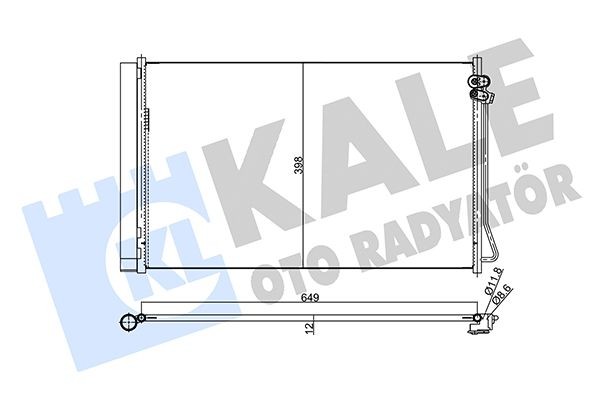 KALE OTO RADYATOR Air conditioning condenser Article number: 357970 cheaply