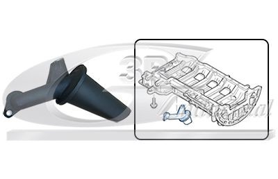 3RG 84305 Suction Pipe, oil pump TRANSIT 2.4 DI 90 PS Diesel 2006