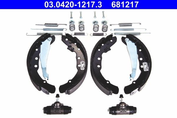 ATE Brake Set, drum brakes Original Kit Article number: 03.0420-1217.3 cheaply