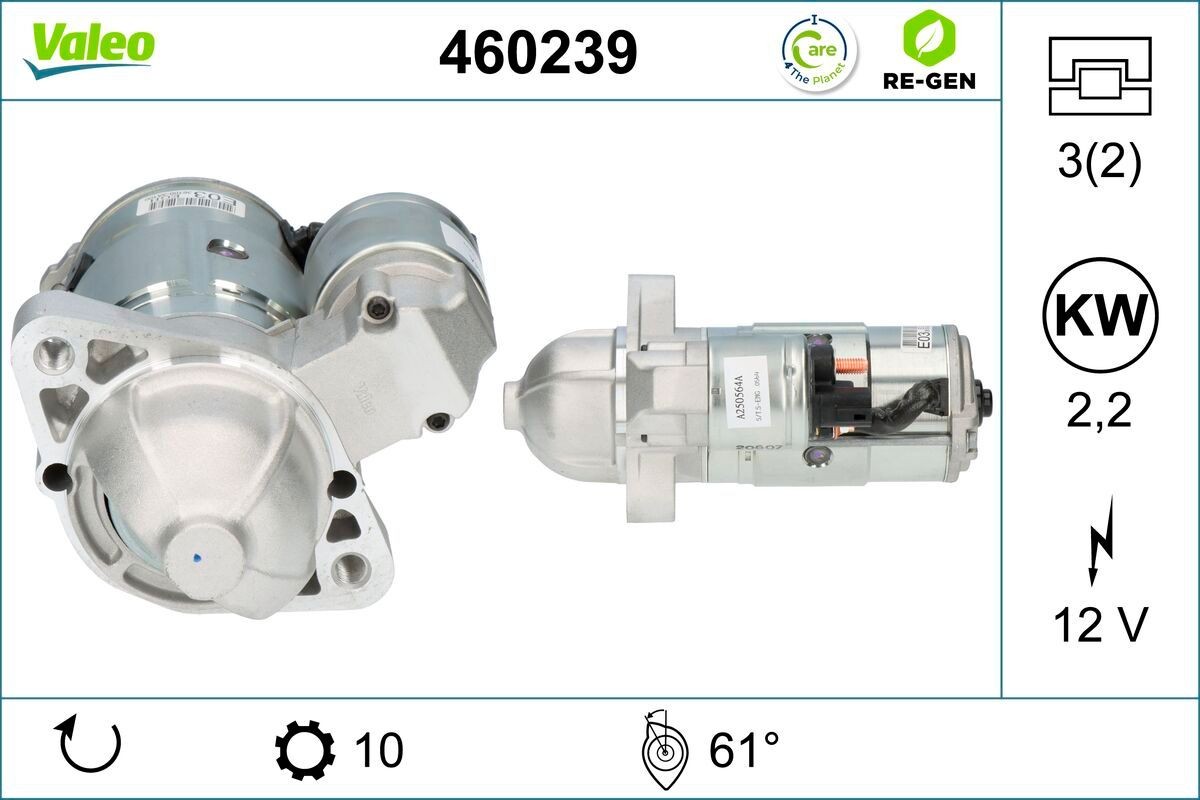 VALEO Starter motor Article number: 460239 cheaply