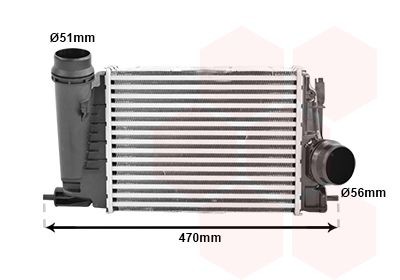 VAN WEZEL Intercooler Article number: 43014710 cheaply