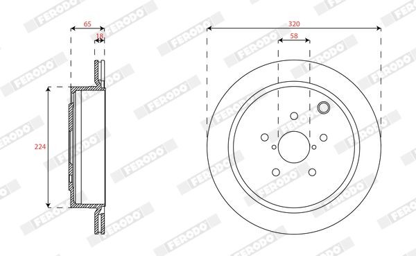 FERODO Brake disc Article number: DDF2167 cheaply