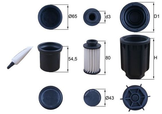 MAHLE ORIGINAL Ureafilter Artikelnummer: UX 13KIT billigt