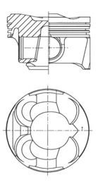 KOLBENSCHMIDT Piston Article number: 41267620 cheaply