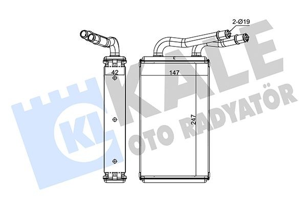 KALE OTO RADYATOR Heater matrix Article number: 203600 cheaply