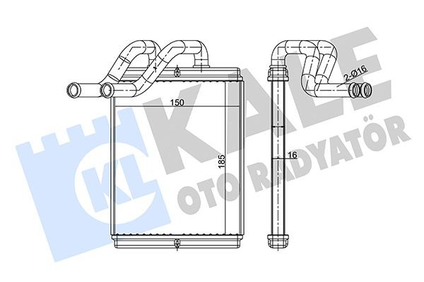 KALE OTO RADYATOR Heater matrix Article number: 346780 cheaply