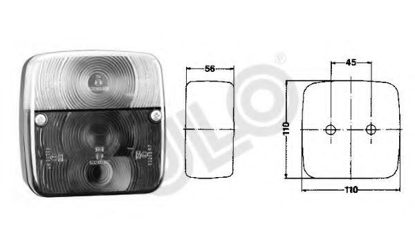 ULO Lens, combination rearlight Article number: 3155-01 cheaply