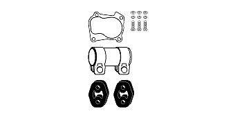 HJS Mounting Kit, catalytic converter Article number: 82 11 3234 cheaply