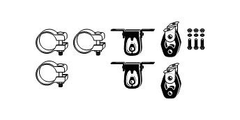 HJS Exhaust mounting kit Article number: 82 11 4515 cheaply