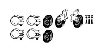 HJS Exhaust mounting kit Article number: 82 11 5317 cheaply