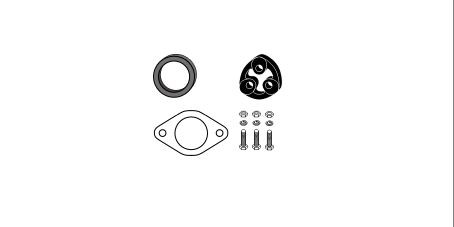 HJS Mounting Kit, catalytic converter Article number: 82 14 1845 cheaply