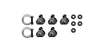 HJS Exhaust mounting kit Article number: 82 14 2715 cheaply