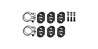 HJS Exhaust mounting kit Article number: 82 14 2750 cheaply