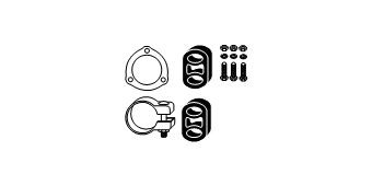 HJS Mounting Kit, catalytic converter Article number: 82 14 3319 cheaply