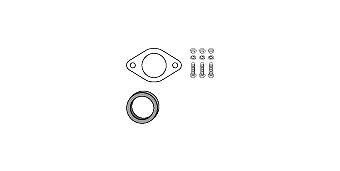 HJS Mounting Kit, catalytic converter Article number: 82 15 6535 cheaply