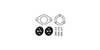 HJS Mounting Kit, catalytic converter Article number: 82 15 6553 cheaply
