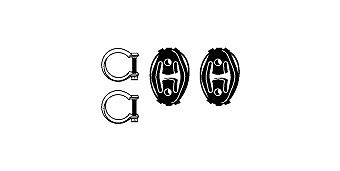 HJS Mounting Kit, catalytic converter Article number: 82 21 3143 cheaply