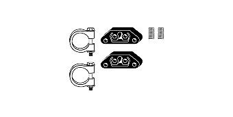 HJS Exhaust mounting kit Article number: 82 23 4083 cheaply