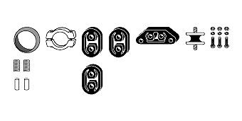 HJS Exhaust mounting kit Article number: 82 23 4123 cheaply