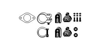HJS Exhaust mounting kit Article number: 82 23 4178 cheaply