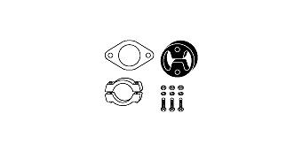HJS Mounting Kit, catalytic converter Article number: 82 23 4415 cheaply