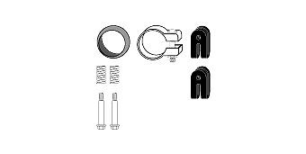 HJS Mounting Kit, catalytic converter Article number: 82 23 4429 cheaply