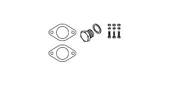 HJS Mounting Kit, catalytic converter Article number: 82 23 4438 cheaply