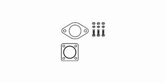 HJS Mounting Kit, catalytic converter Article number: 82 23 4472 cheaply